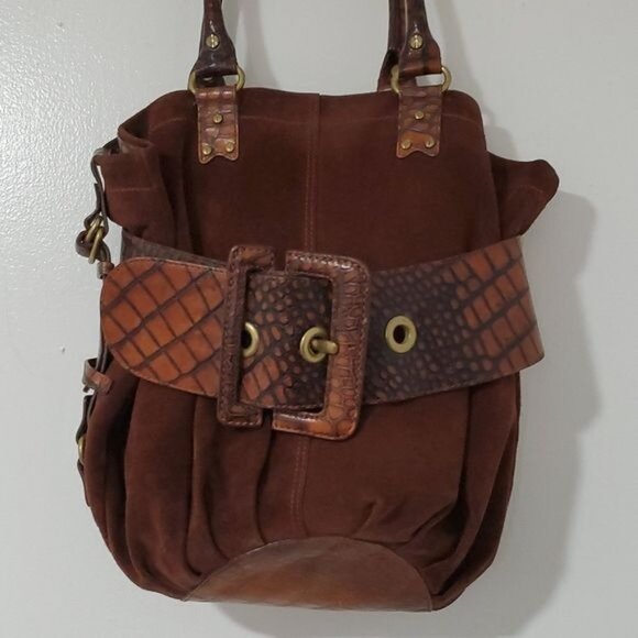 Cole Haan G Series Leather Reptile Embossed Bag Shoulder Tote Handbag WOMEN'S - Picture 16 of 16